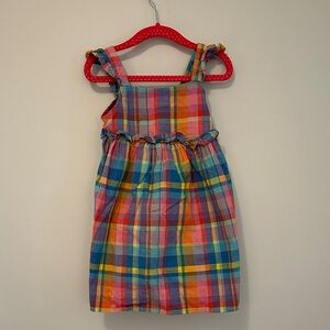 Cat & Jack Colorful Plaid Shift Dress - 3T